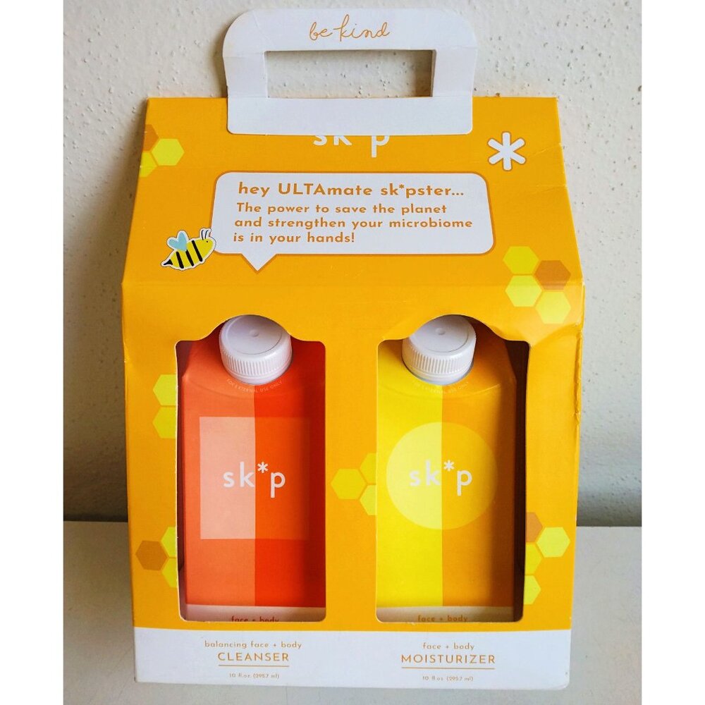 Face and Body Cleanser and Moisturizer Set 10oz, Mother's Day Gift